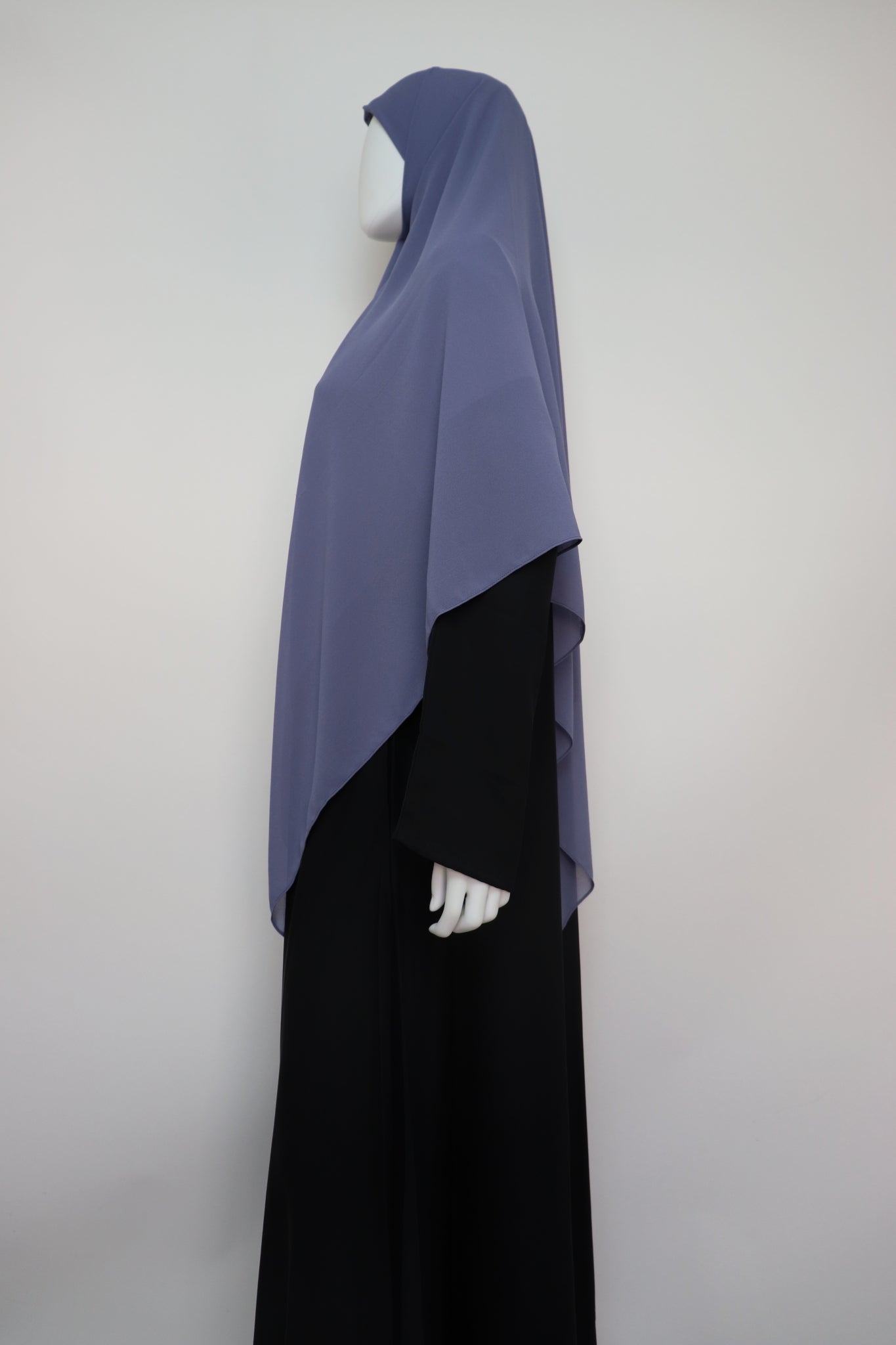 Square Premium Chiffon Hijab - Dusty Blue