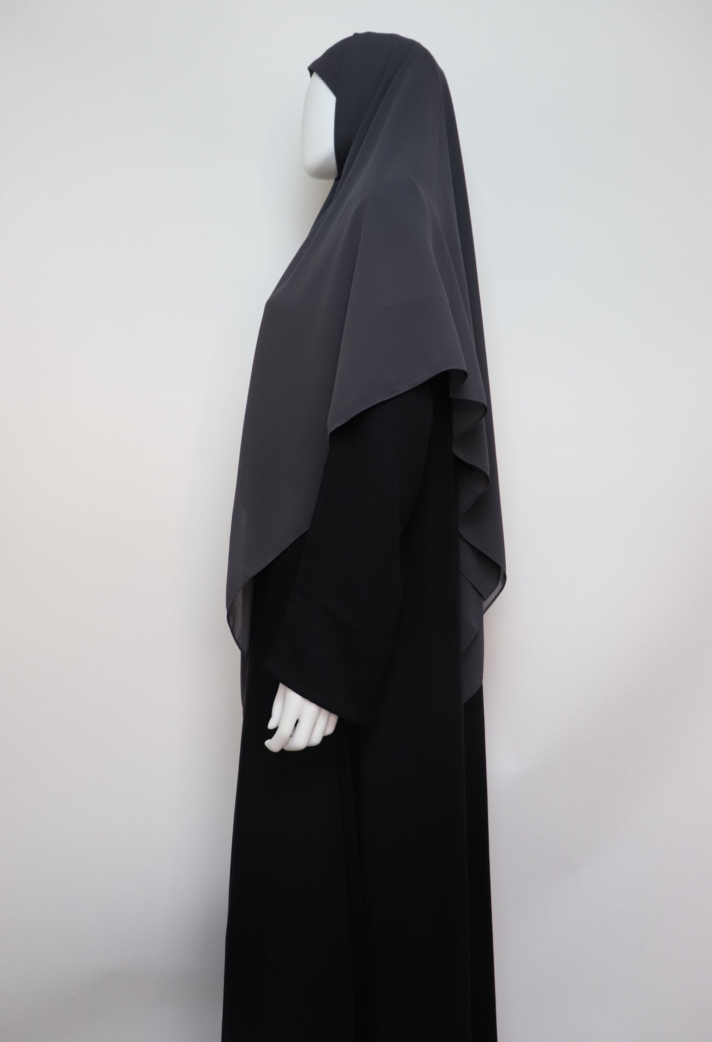Square Premium Chiffon Hijab - Charcoal