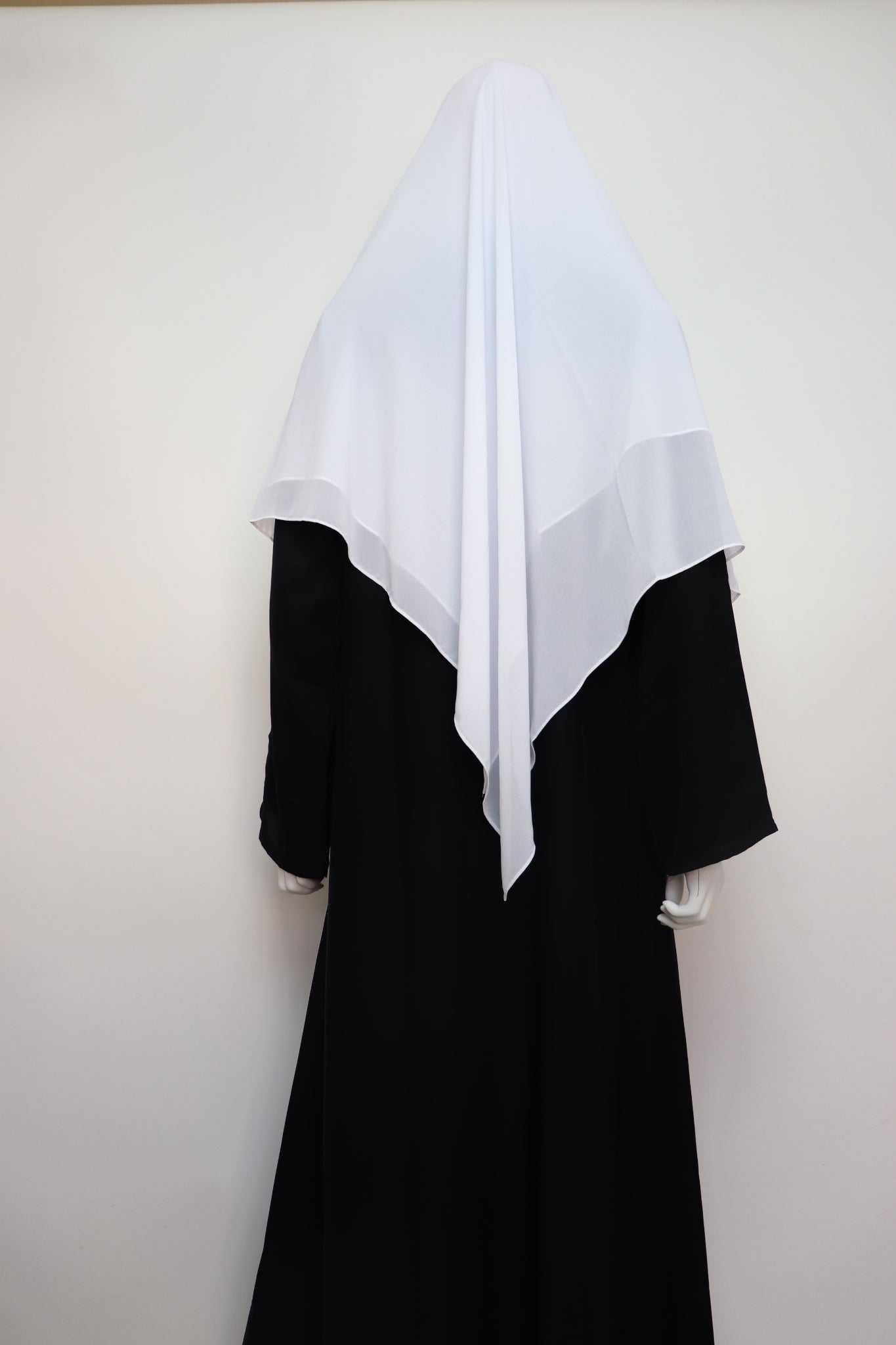 Square Premium Chiffon Hijab - White