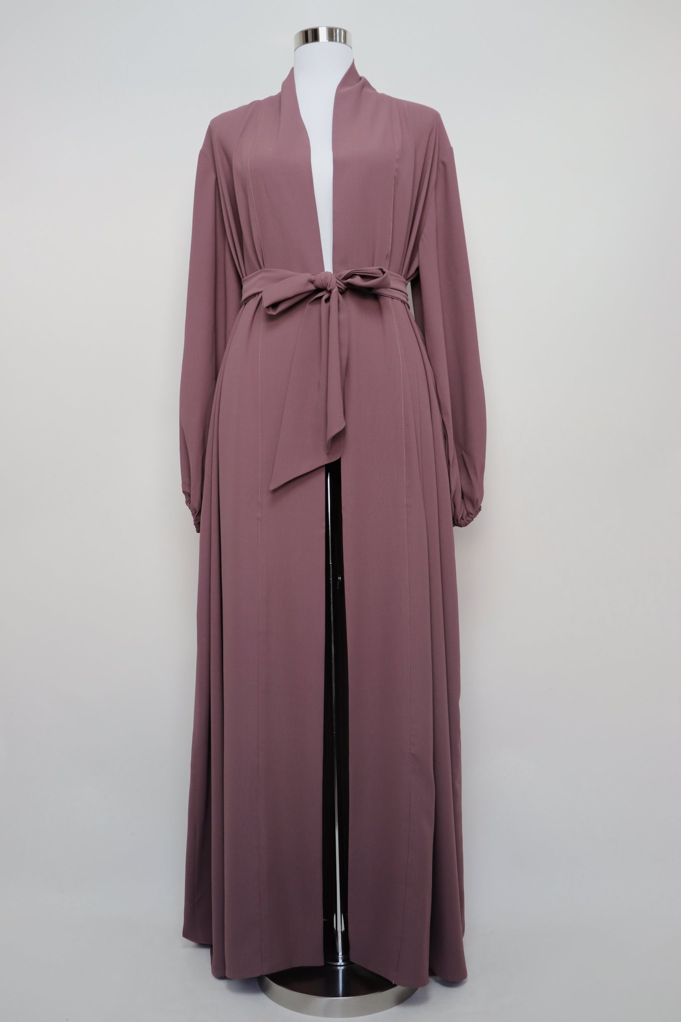 Open Kimono Abaya Cardigan - Mauve