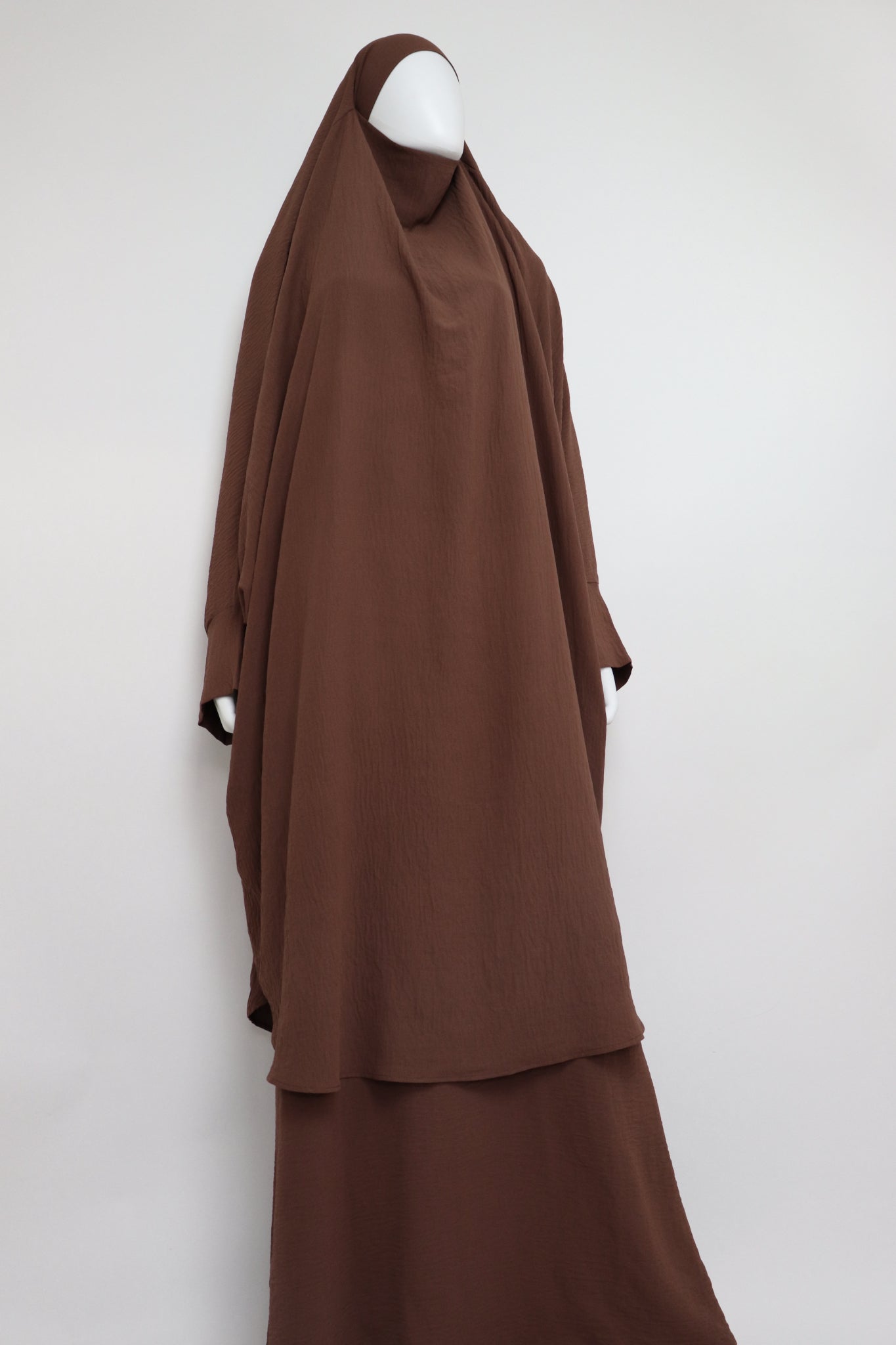 2 Piece Jilbab Dress Set - Rust Brown