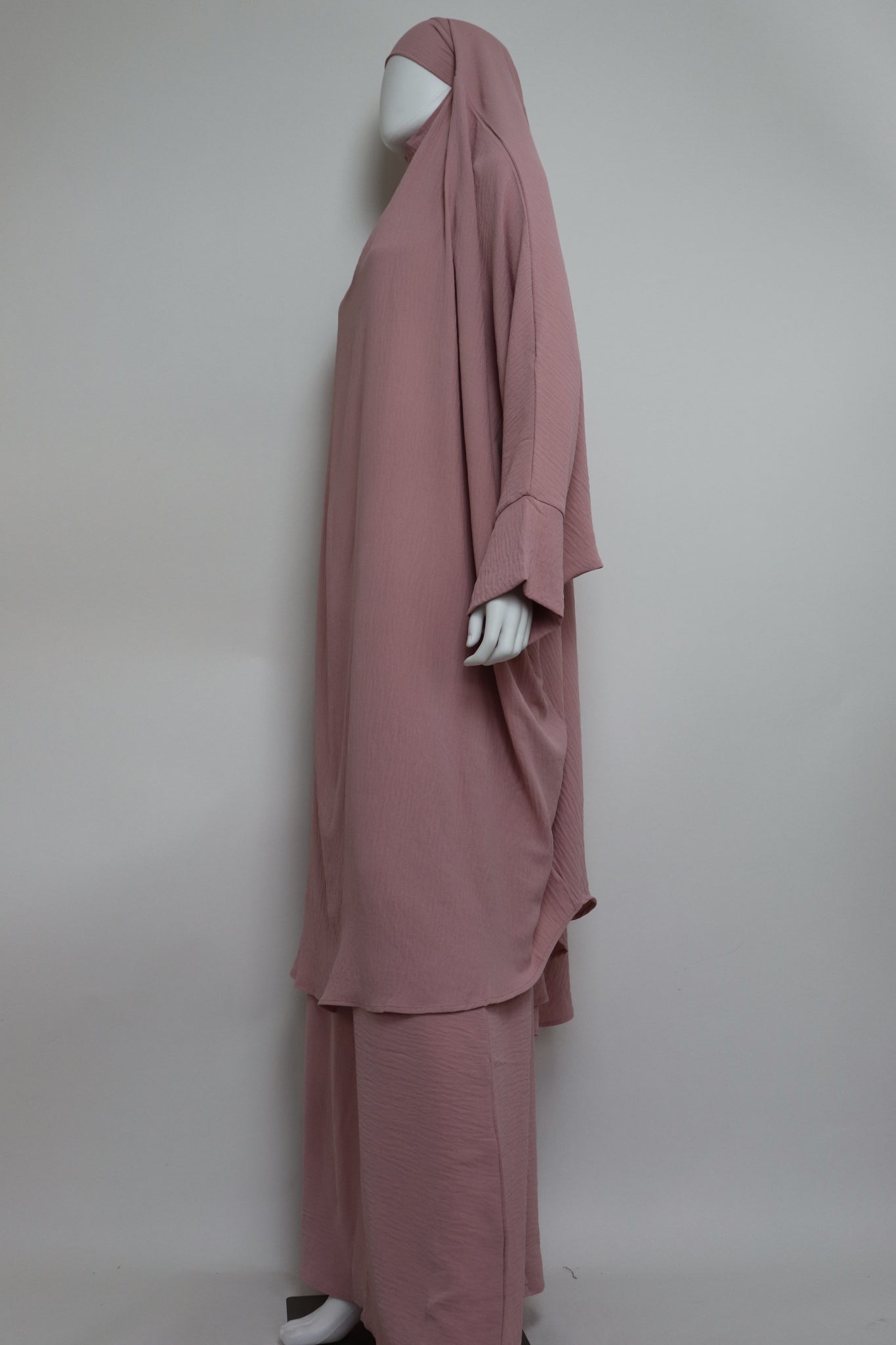 2 Piece Jilbab Dress Set - Soft Pink