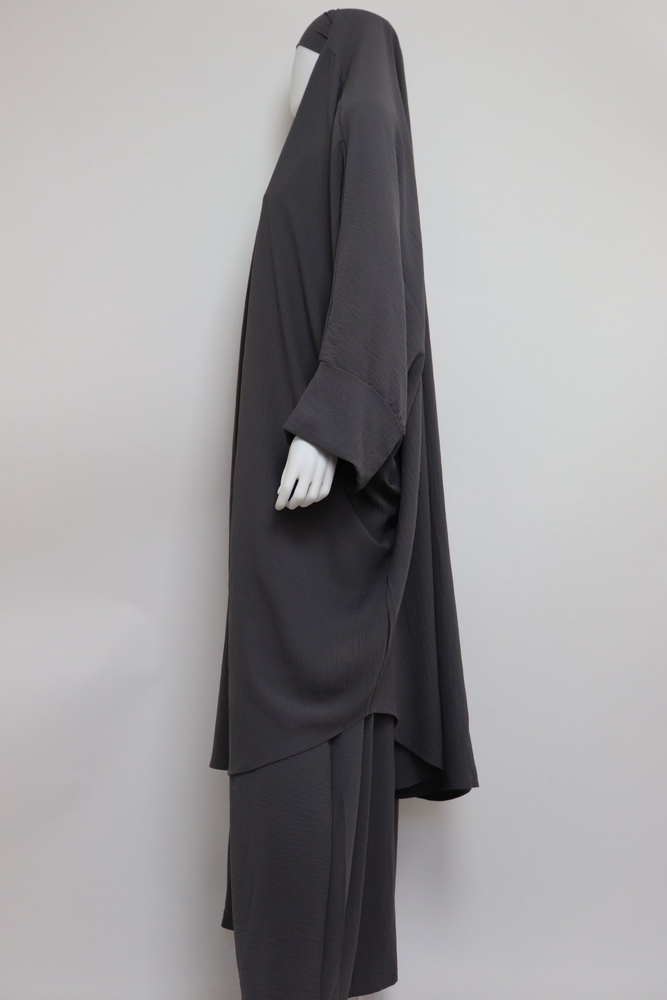 2 Piece Jilbab Dress Set - Charcoal