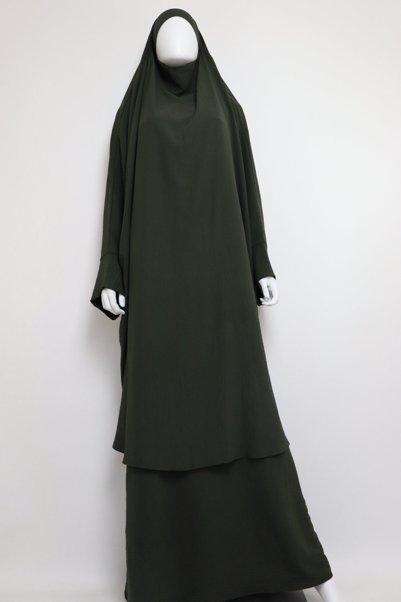 2 Piece Jilbab Dress Set - Pine
