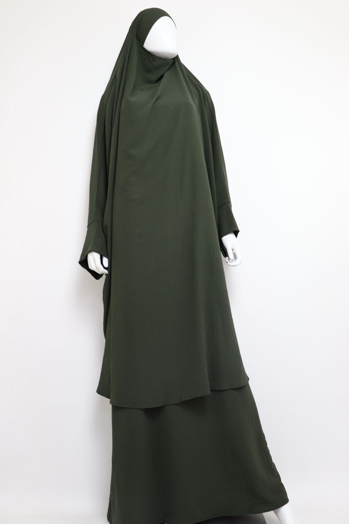 2 Piece Jilbab Dress Set - Pine – sunnahoutfitters