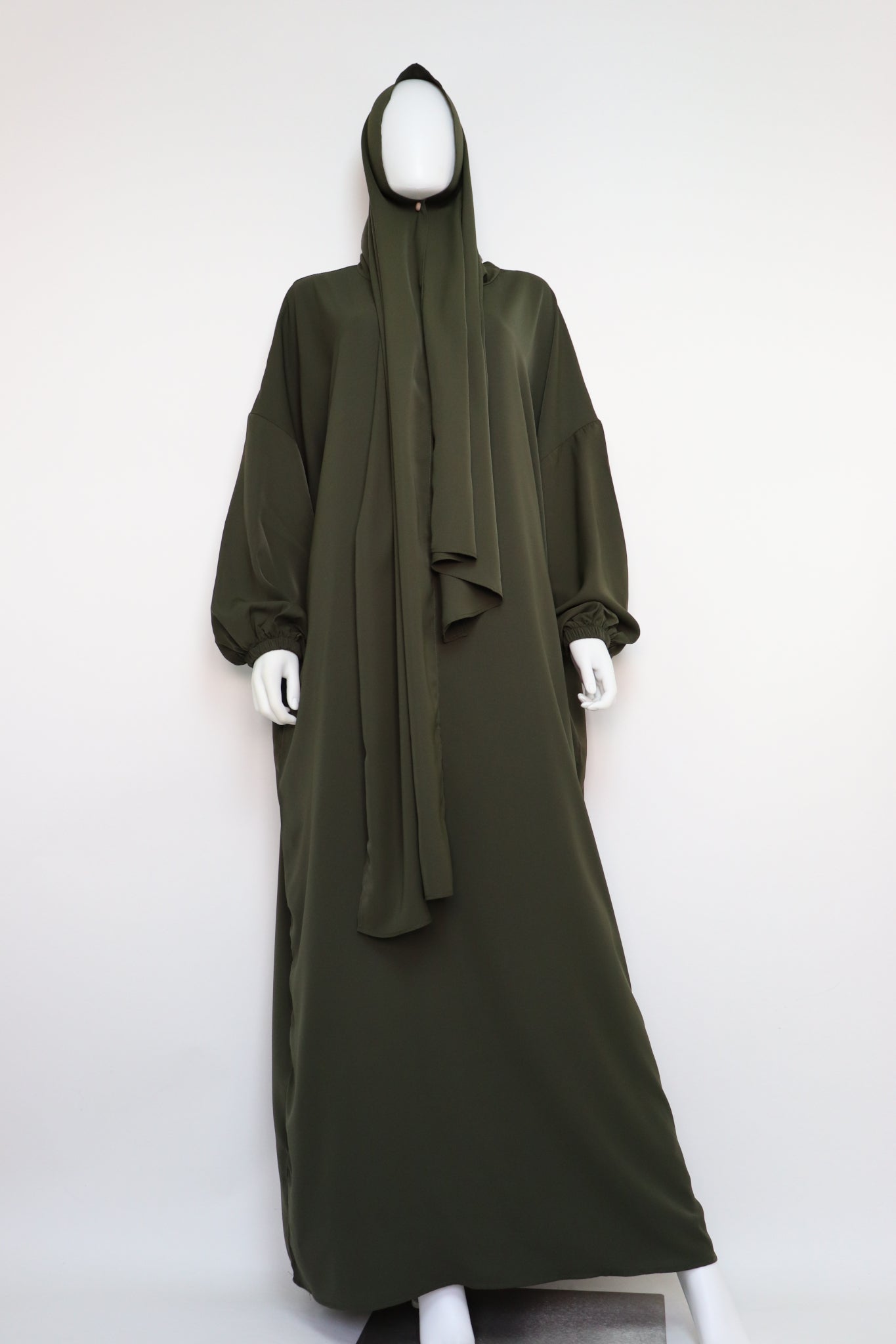 Abaya with Hijab - Olive