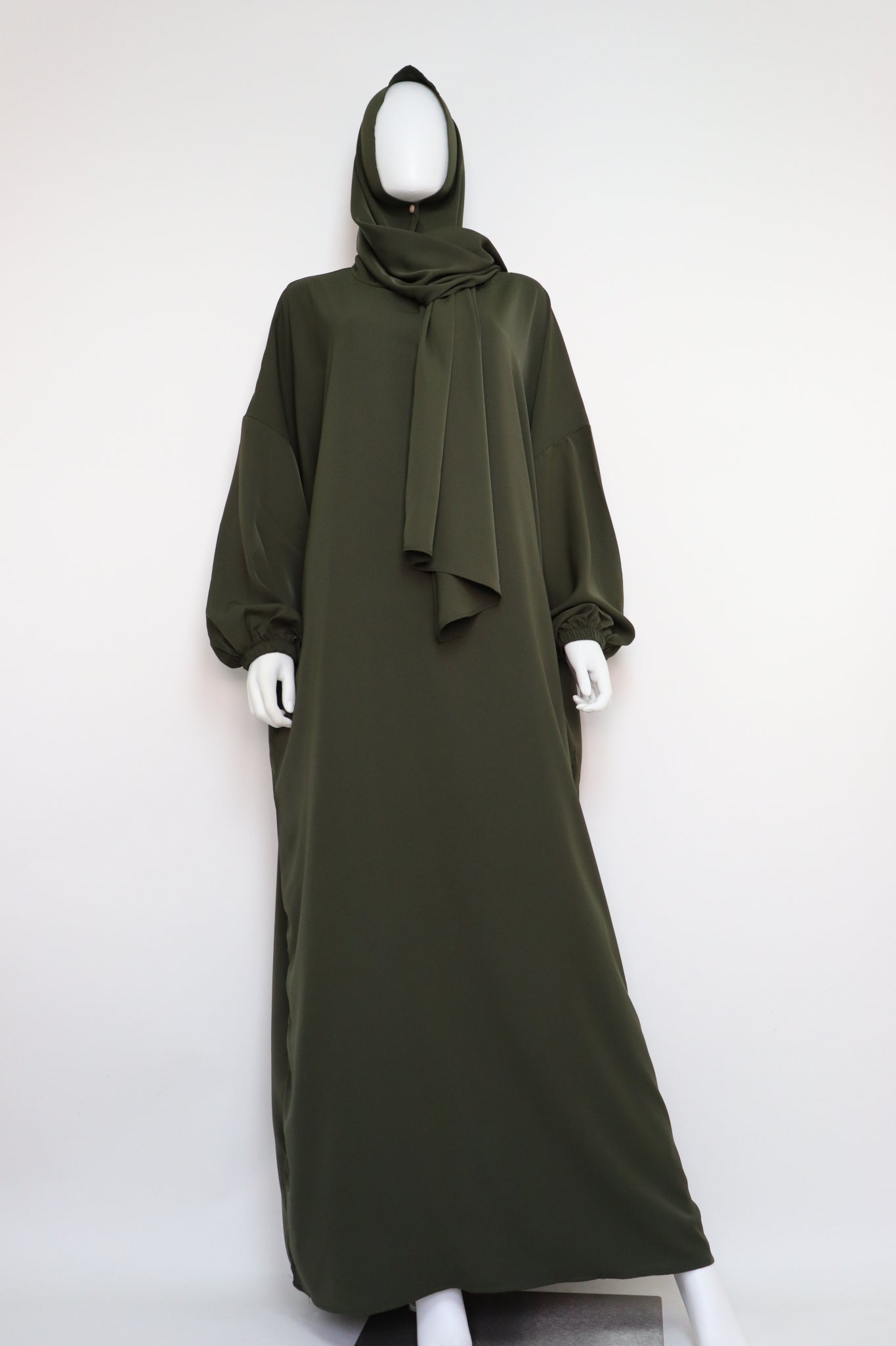 Abaya with Hijab - Olive