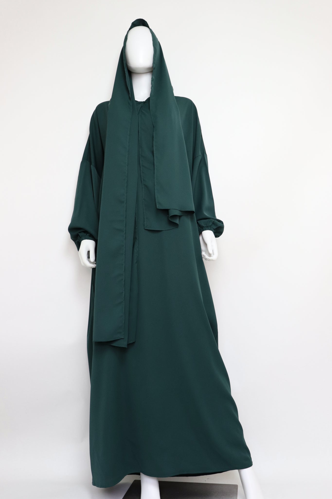 Abaya with Hijab - Emerald