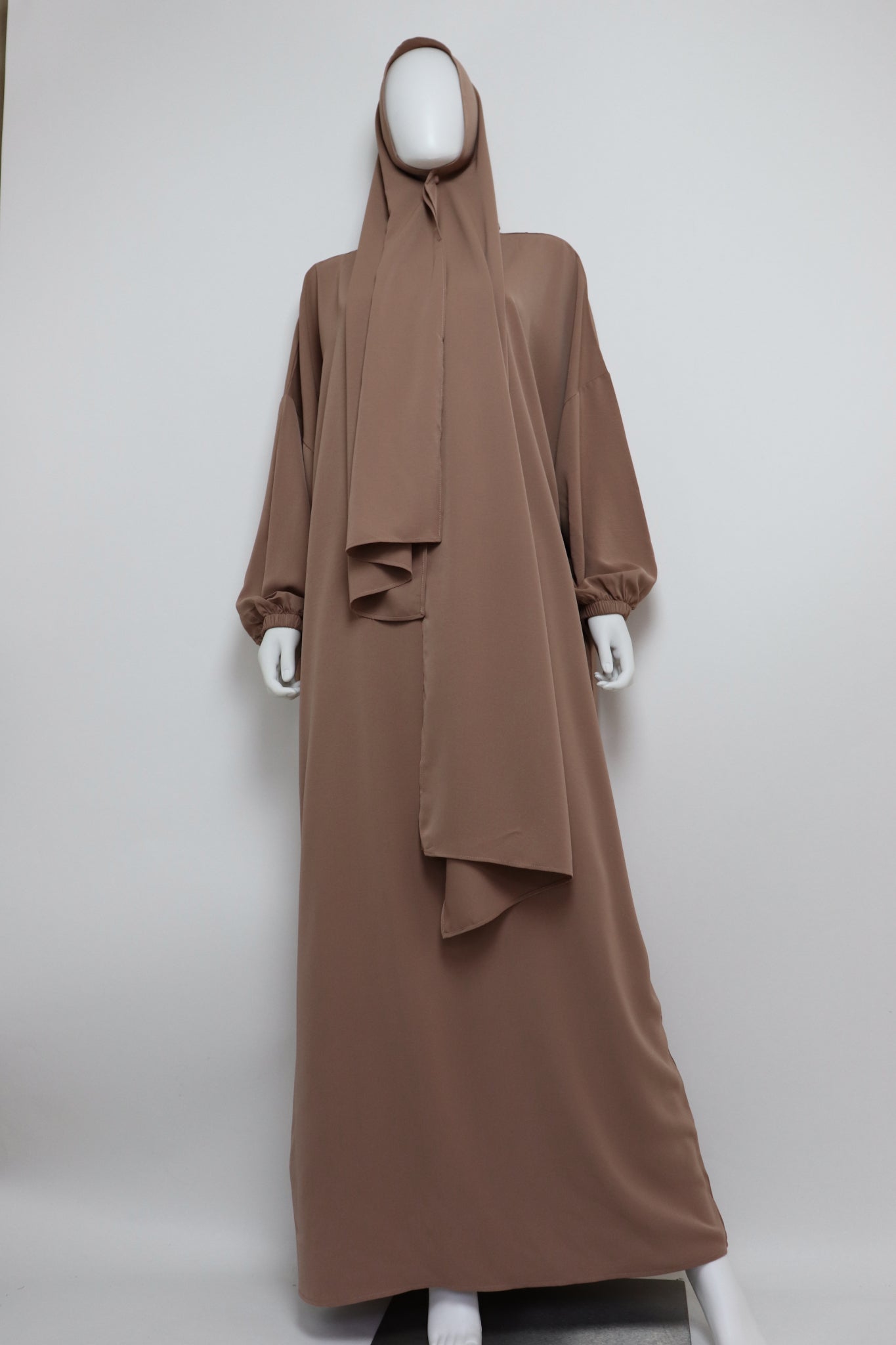 Abaya with Hijab - Mocha