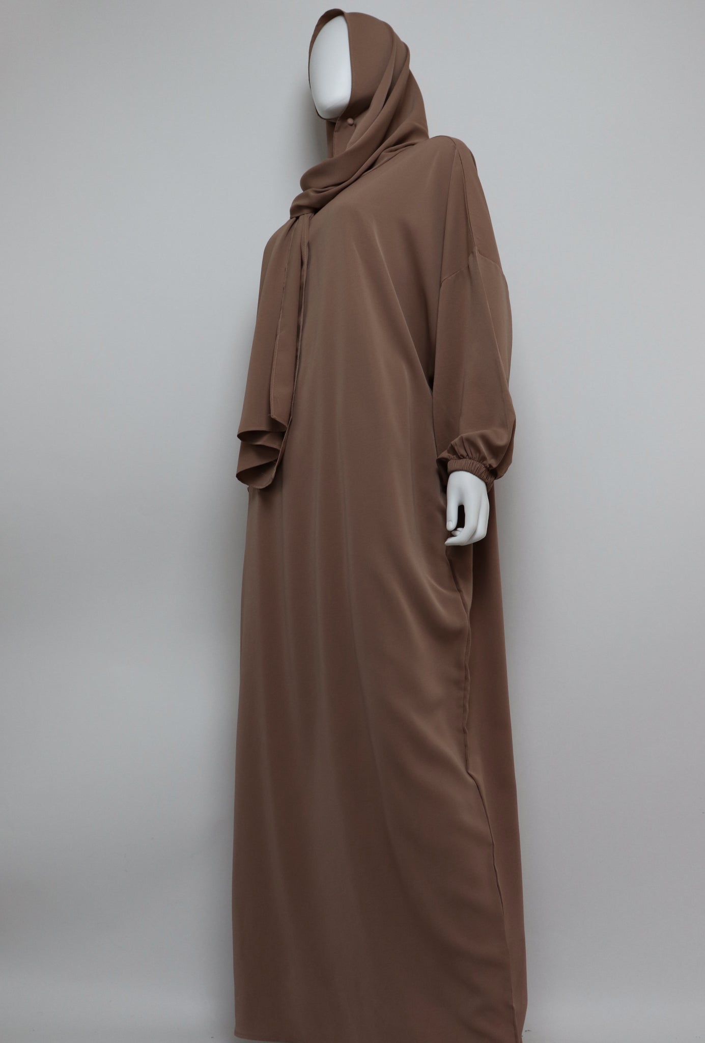 Abaya with Hijab - Mocha