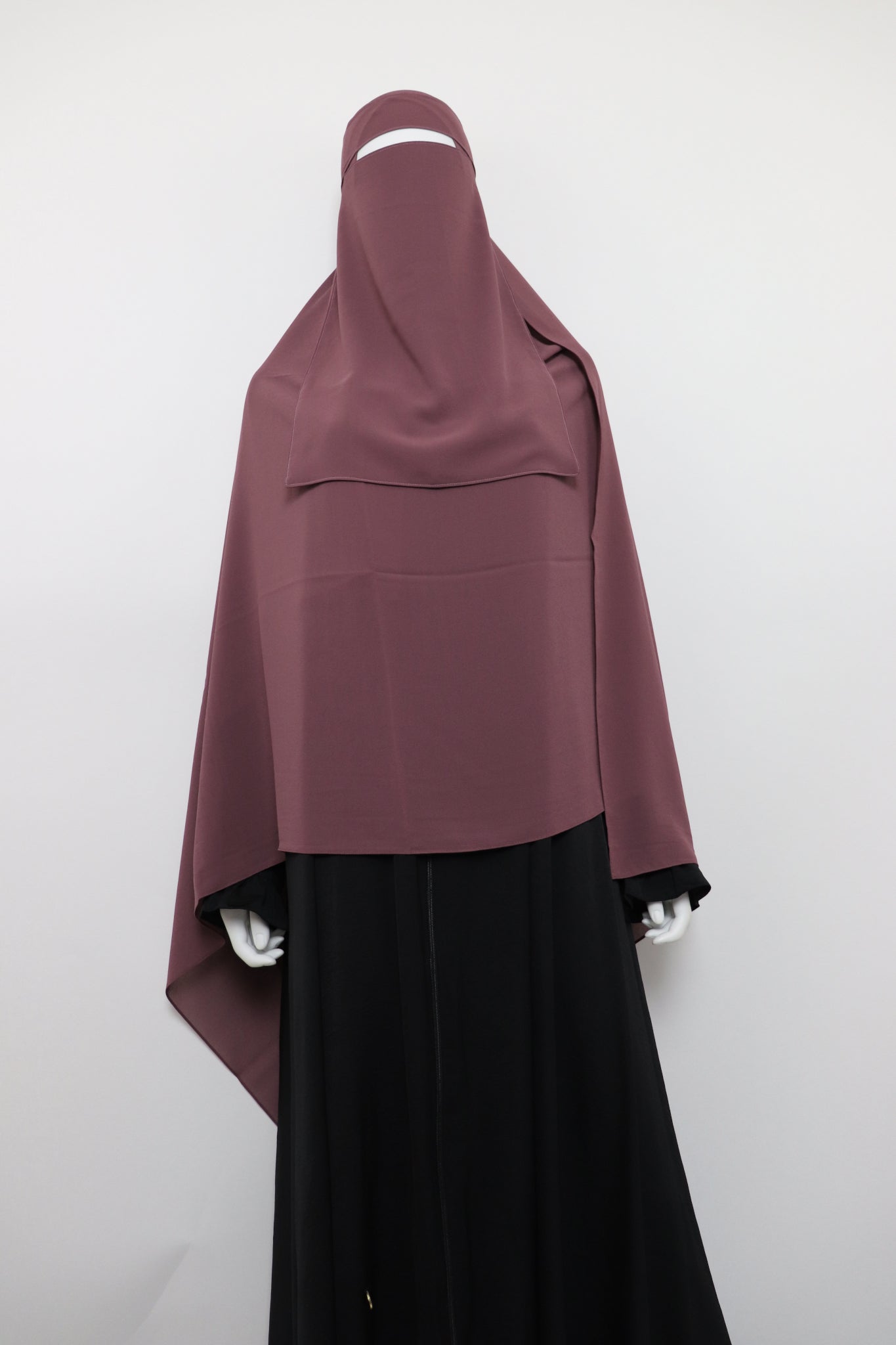 XL Premium Chiffon Hijab and Niqab Set - Mauve