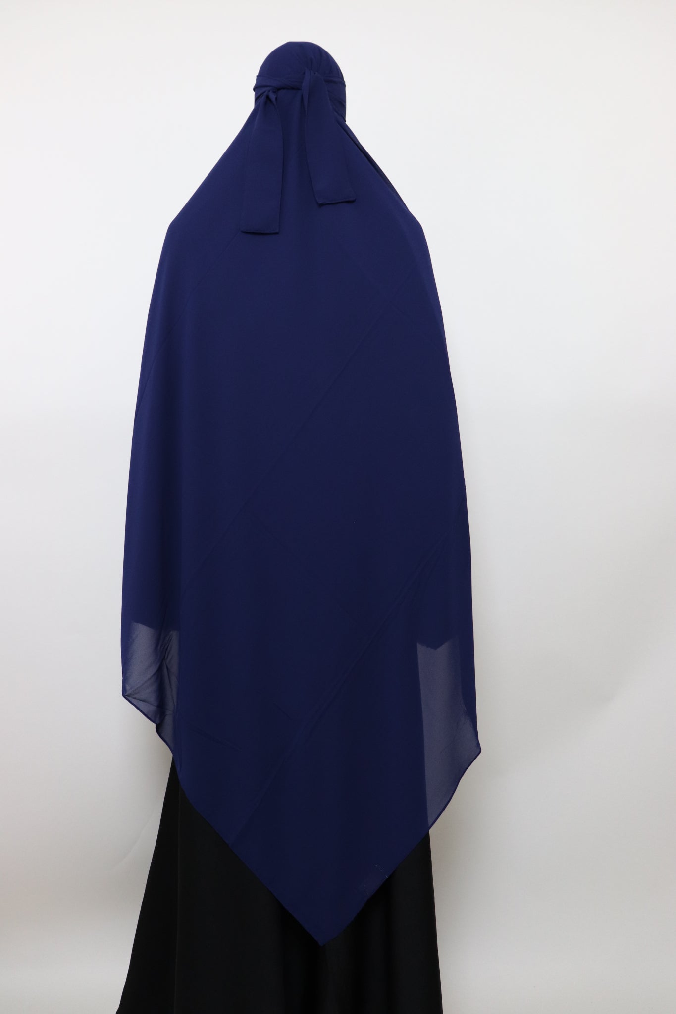 XL Premium Chiffon Hijab and Niqab Set - Navy