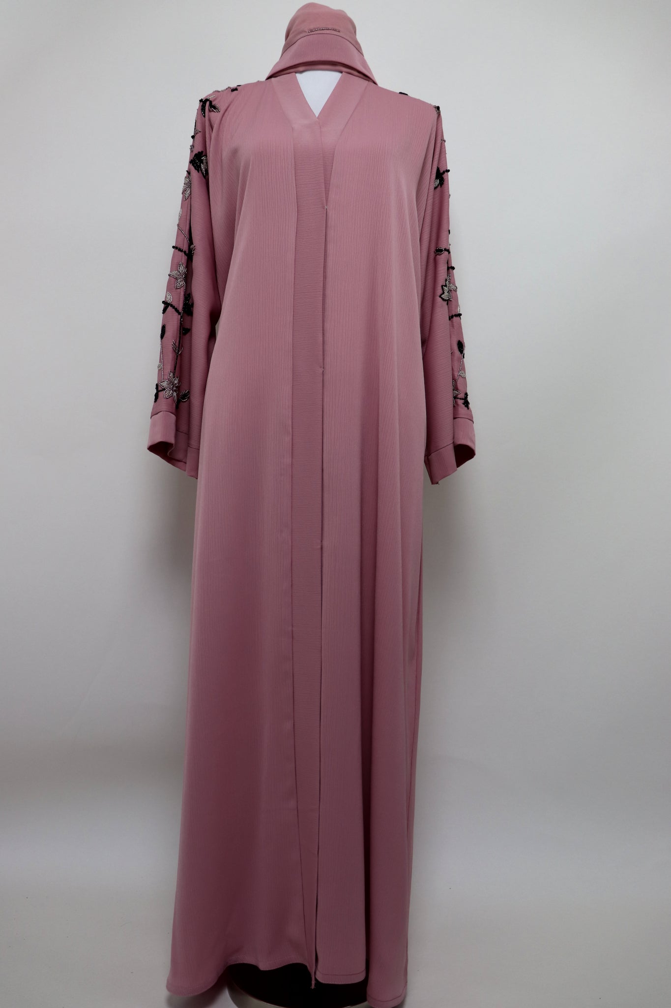 Open Formal Abaya - Pink