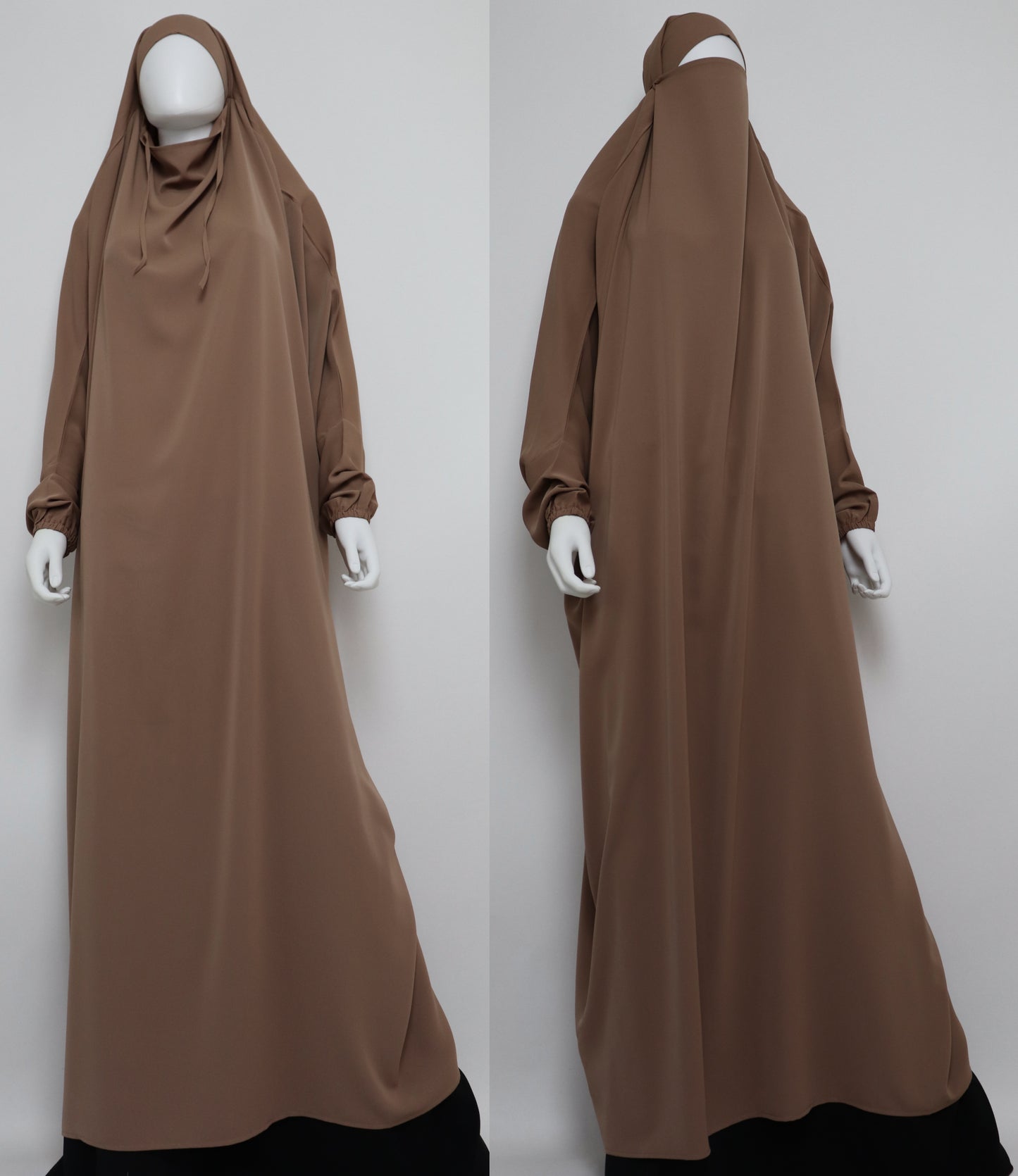 One Piece Full Length Jilbab - Camel
