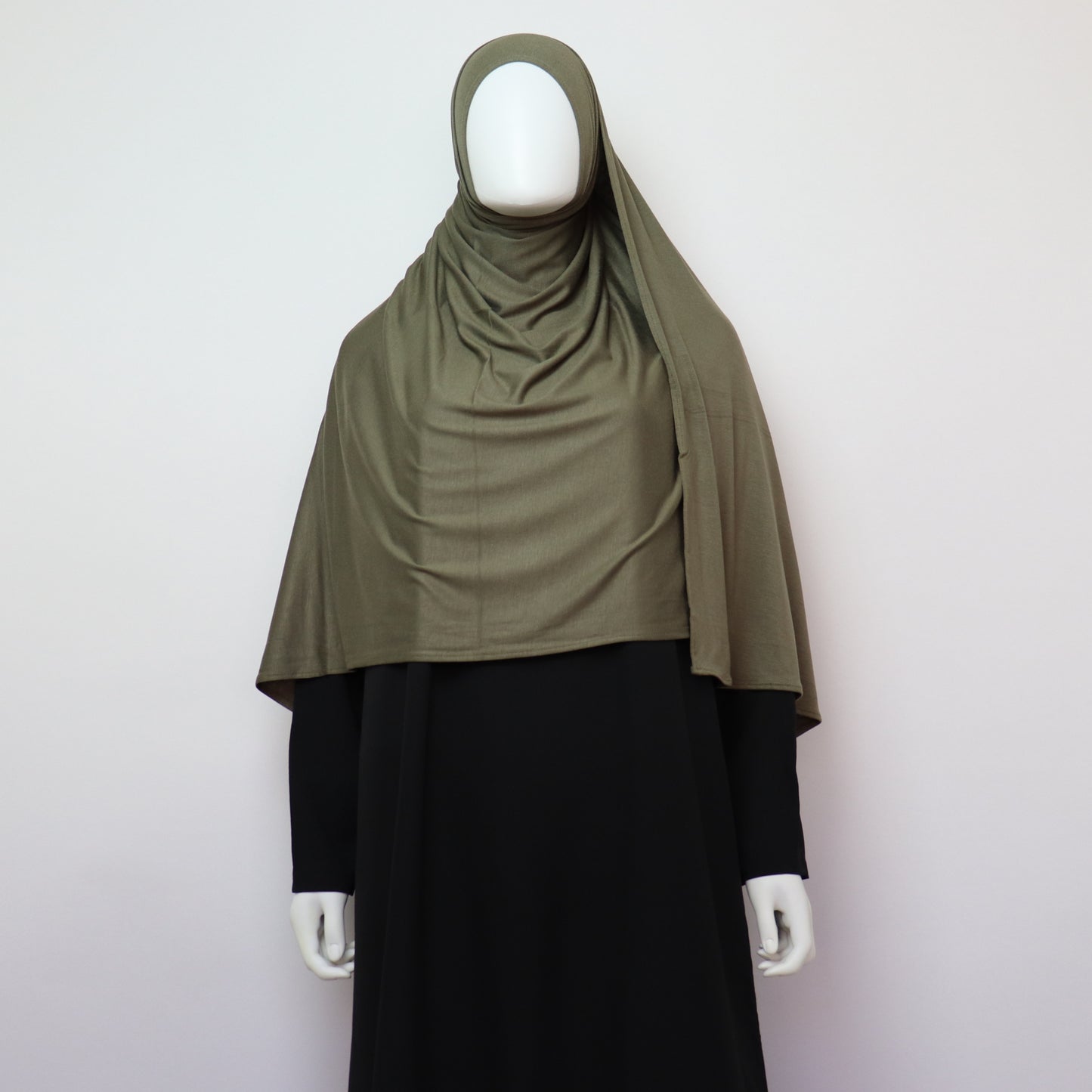Premium Maxi Jersey Hijab Deep Olive
