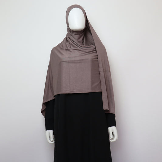 Premium Maxi Jersey Hijab Purplish Taupe