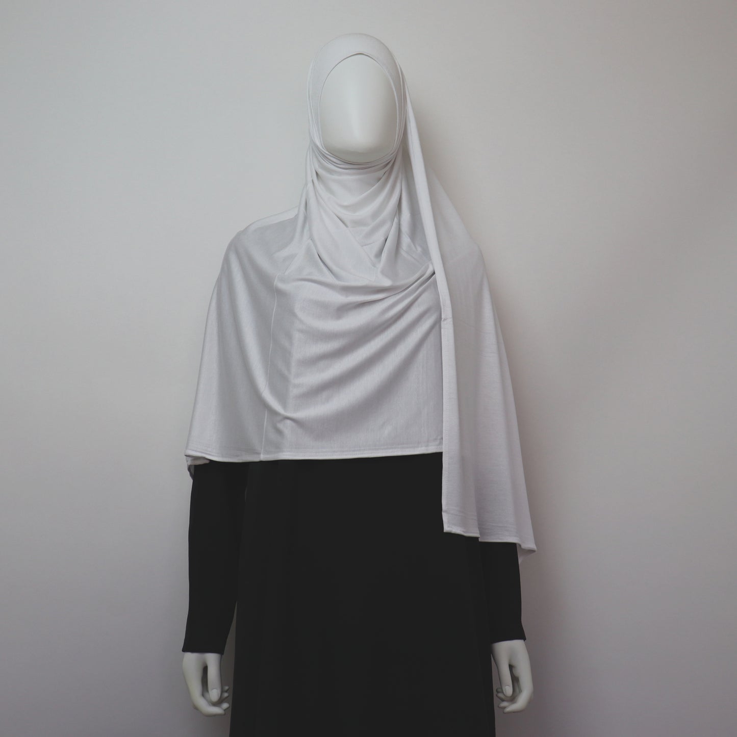 Premium Maxi Jersey Hijab White